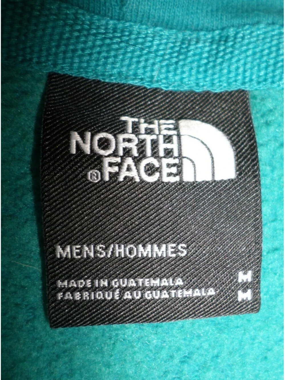 DESIGNER THE NORTH FACE COTTON BLEND WARM PULLOVER TEAL HOODIE MEN'S SIZE MEDIUM